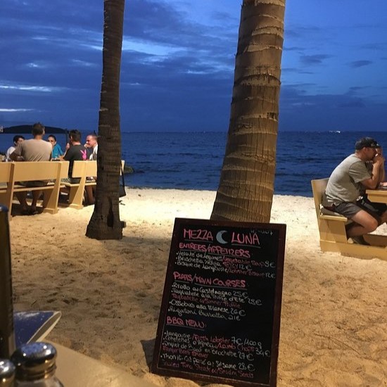 Mezza Luna dinner in Nettle Bay saint martin the hills residence vacation rentals