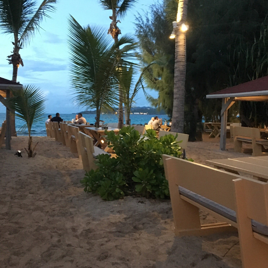 Mezza Luna dinner in Nettle Bay saint martin the hills residence vacation rentals